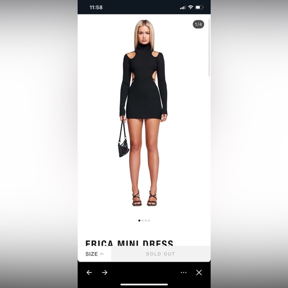 I. AM. GIA. Cut Out Dress🖤 - Picture 1 of 9